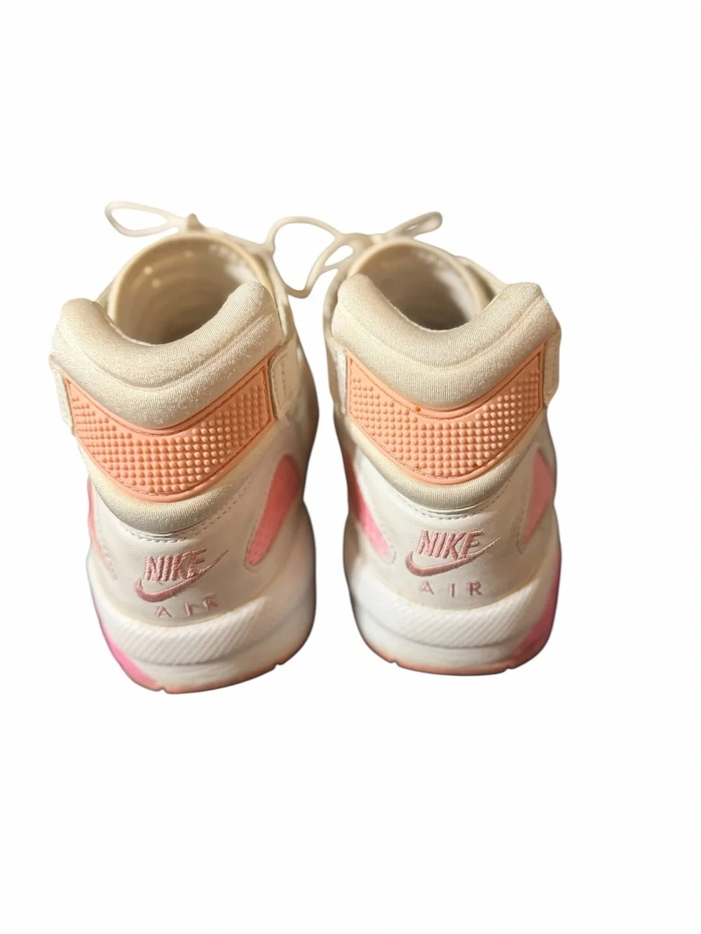 Vintage 2005 Nike Air Womens 11 White Pink High Top Y2K Sneakers